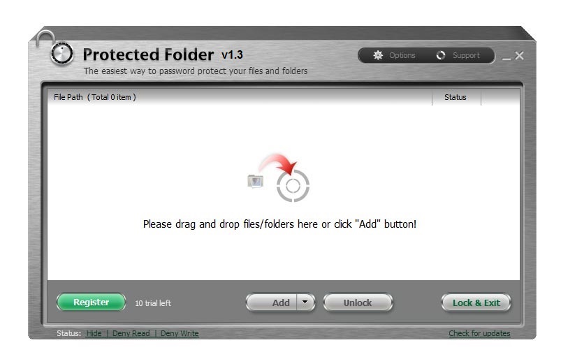 Windows 7 folder lock software